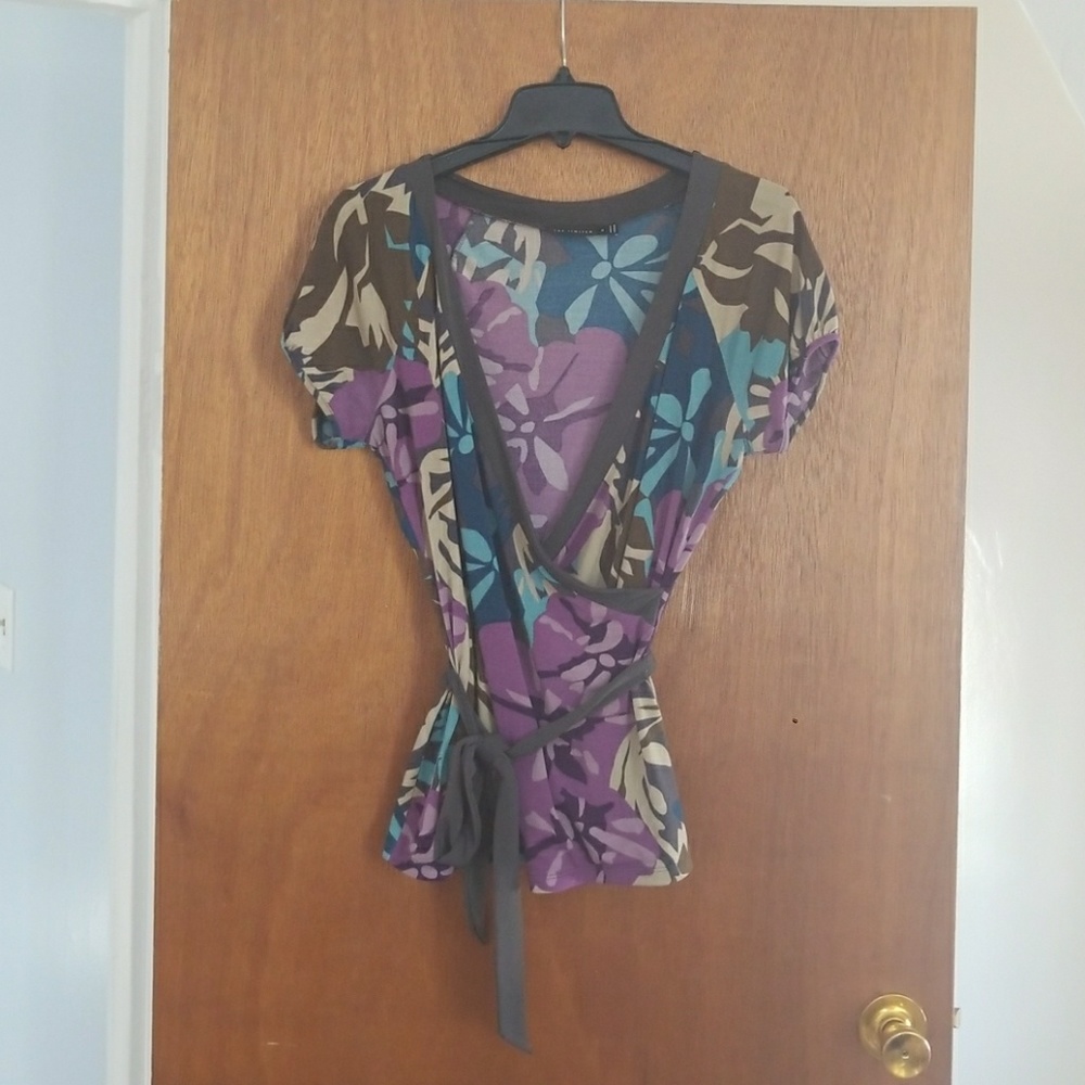 Tie blouse